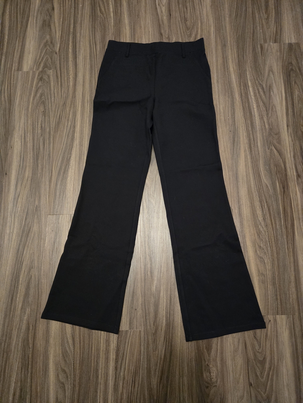 Quince Navy Boot-Cut Stretch Pants